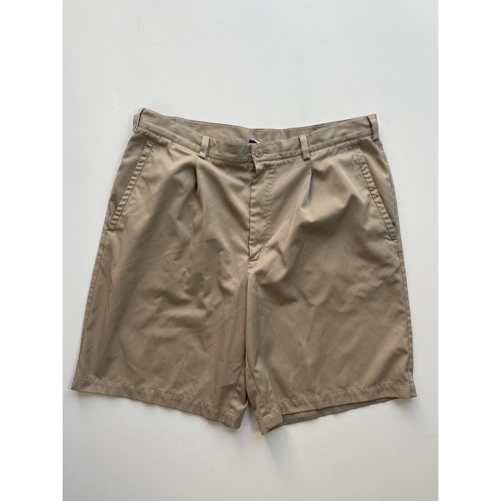 Nike Golf Shorts Mens 38 Tan Chino Dri-Fit Lightweight Khaki 10" Inseam